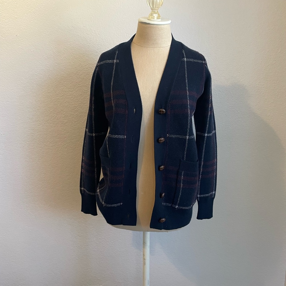 Cyrus Black and White Knit Cardigan